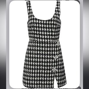 Self portrait Houndstooth Mini dress